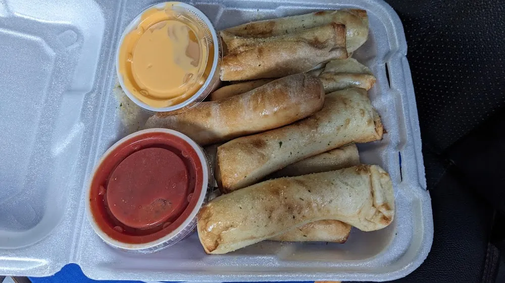 Breadsticks with Nacho Cheese and Pizza Sauce